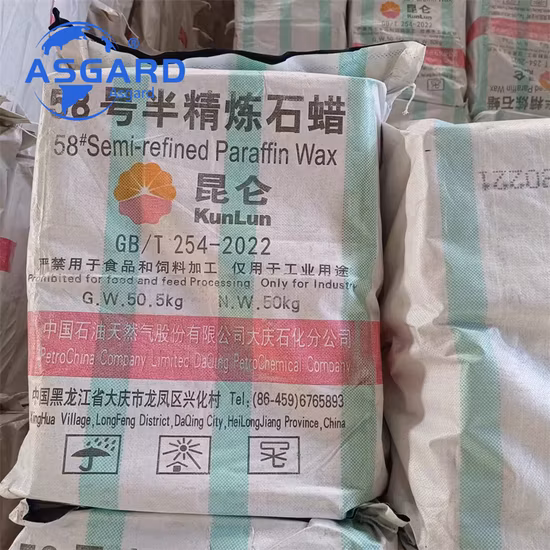 Cera de parafina Kunlun/cera de parafina dura/calidad alimentaria de vela de cera de parafina