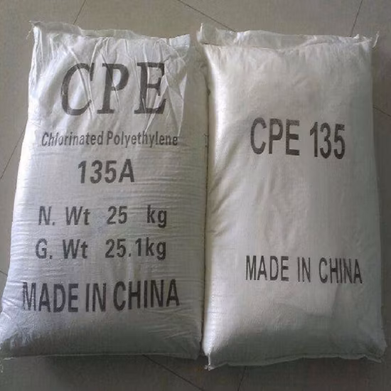 Suministro de fábrica de grado industrial químico 100% de polietileno clorado CPE 135 para la venta
